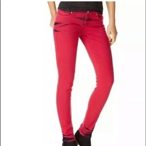 Aeropostale 2 Pink Skinny Lola Overdyed Jegging